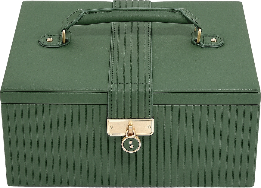 Stackers Škatla za nakit z ročajem, smaragdna