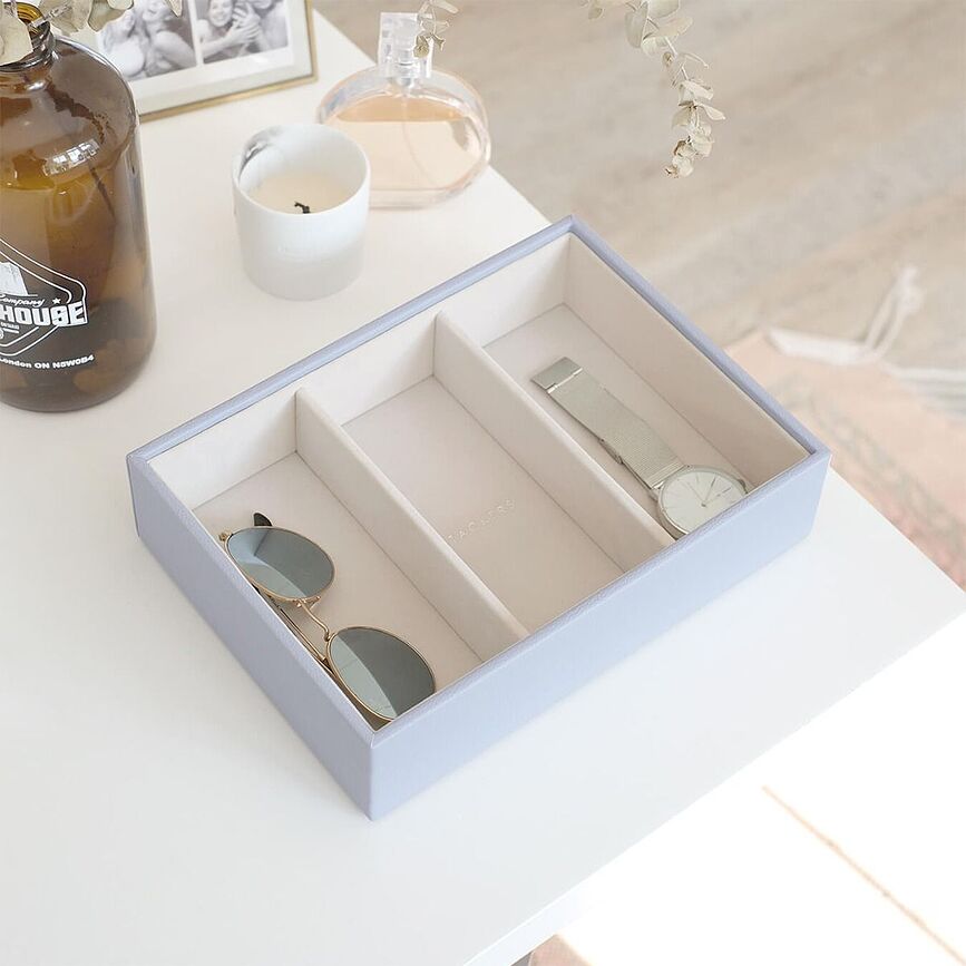 Stackers Škatla za nakit, klasična, s 3 predelki, taupe