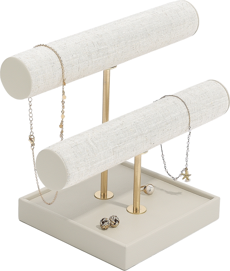 Stackers Stalak za narukvice laneni svijetlo bež