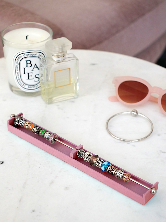 Stackers Stalak za privjeske dvostruki baršun svijetlosivi