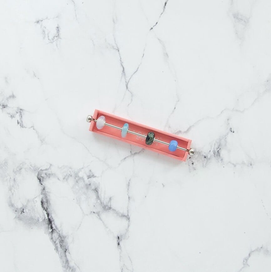 Stackers Stalak za privjeske svijetlosivi baršunasti