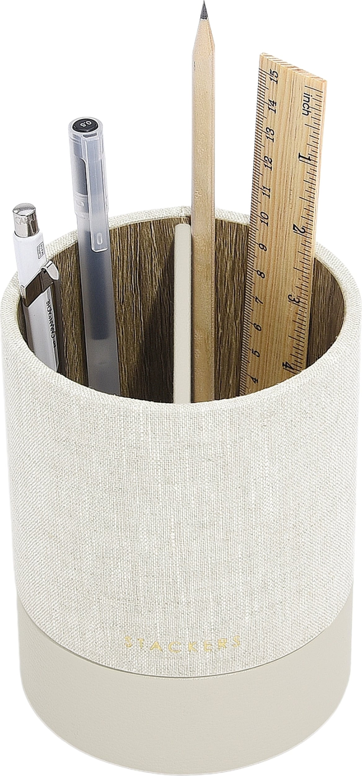 Stackers Stift-Organizer hellbeige aus Leinen