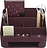 Stackers Stolni Organizator s pretincem za pisma i dokumente 25 x 33 cm bordo Set od 2 dijela