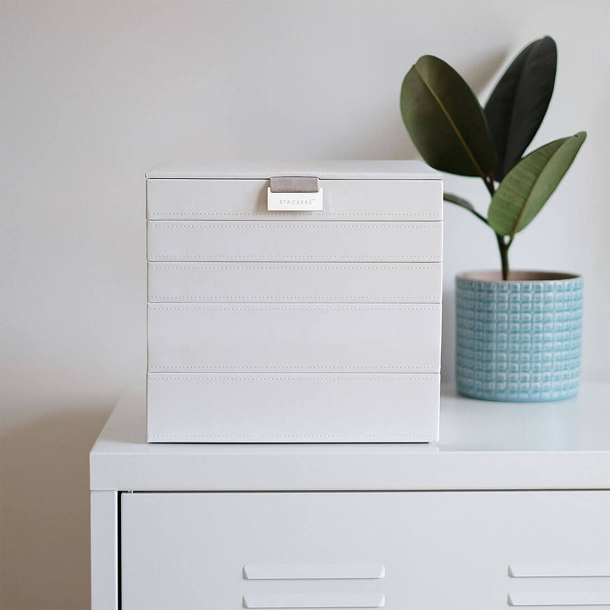 Stackers Pebble Classic Κουτί Κοσμημάτων, μπλε navy, Σετ 5 τεμαχίων