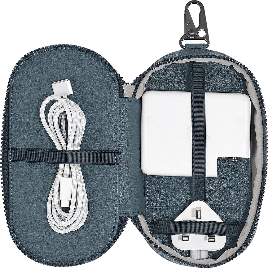 Stackers Θήκη για φορτιστή με κλιπ, σκούρο μπλε