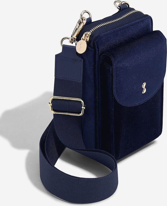 Stackers Torba mini Velvet tamnoplava