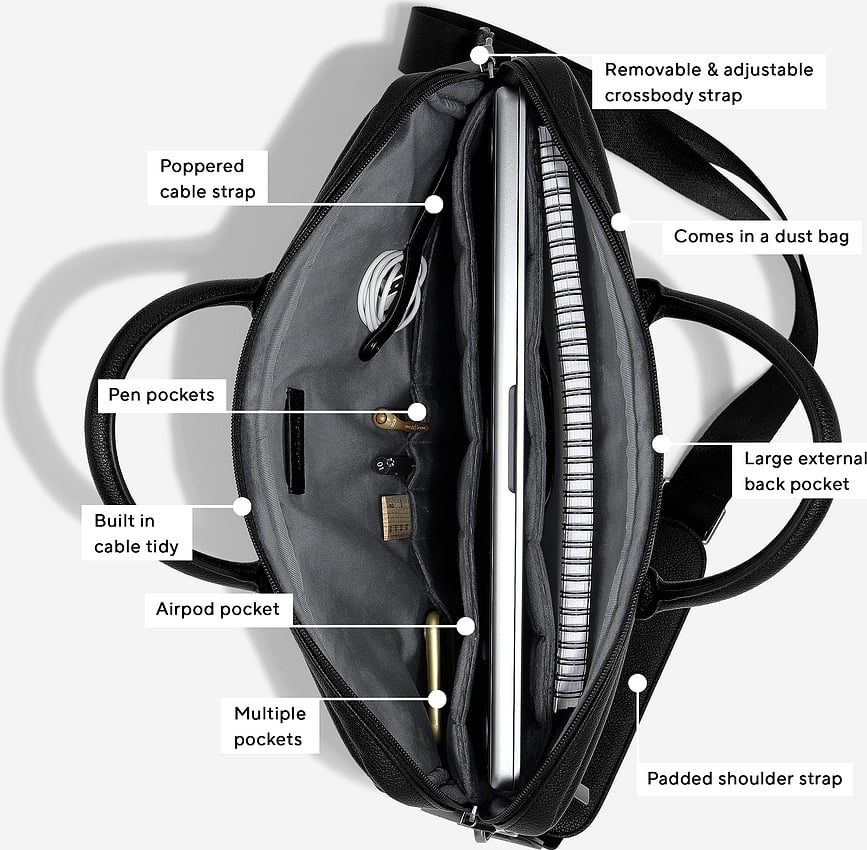 Stackers Torba za Laptop 16" crna