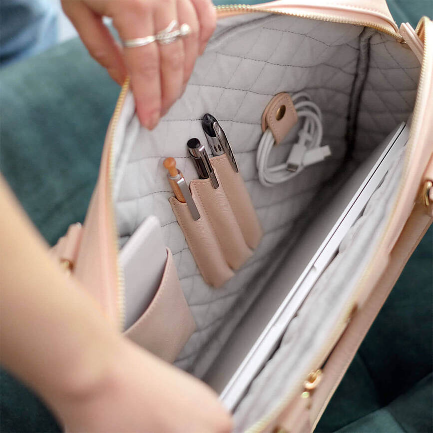 Stackers Torba za prenosnik, črna