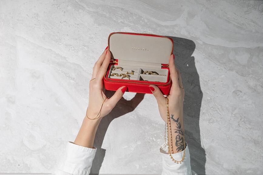 Stackers Travel classic Θήκη Κοσμημάτων ταξιδίου, λαβαντένια