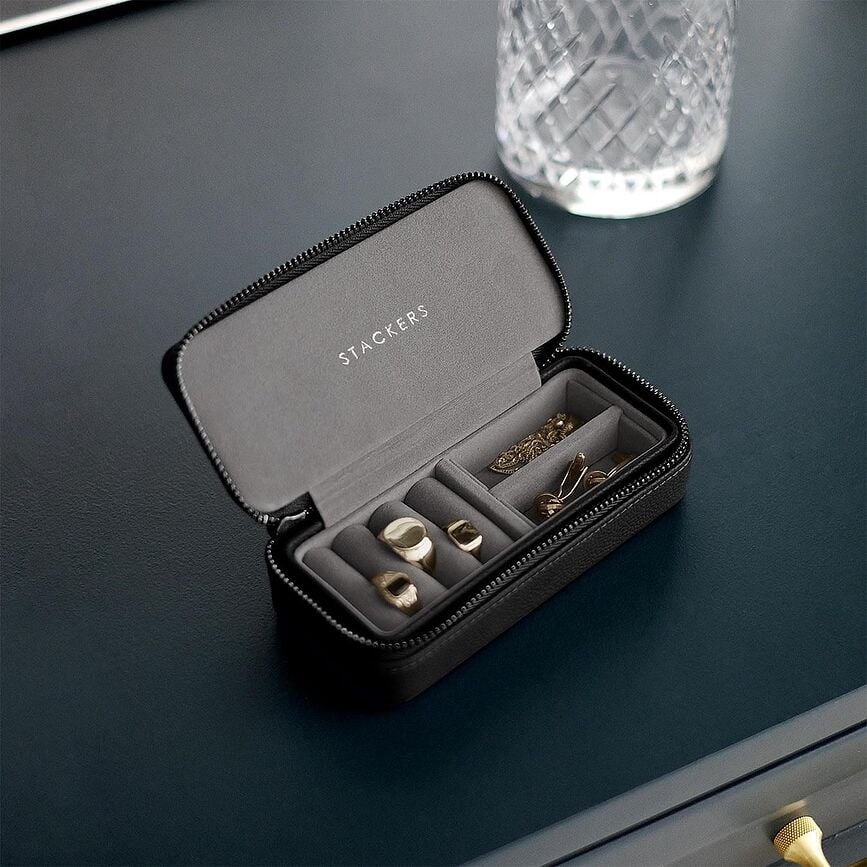 Stackers Travel Boîte à Bijoux de voyage Medium, taupe