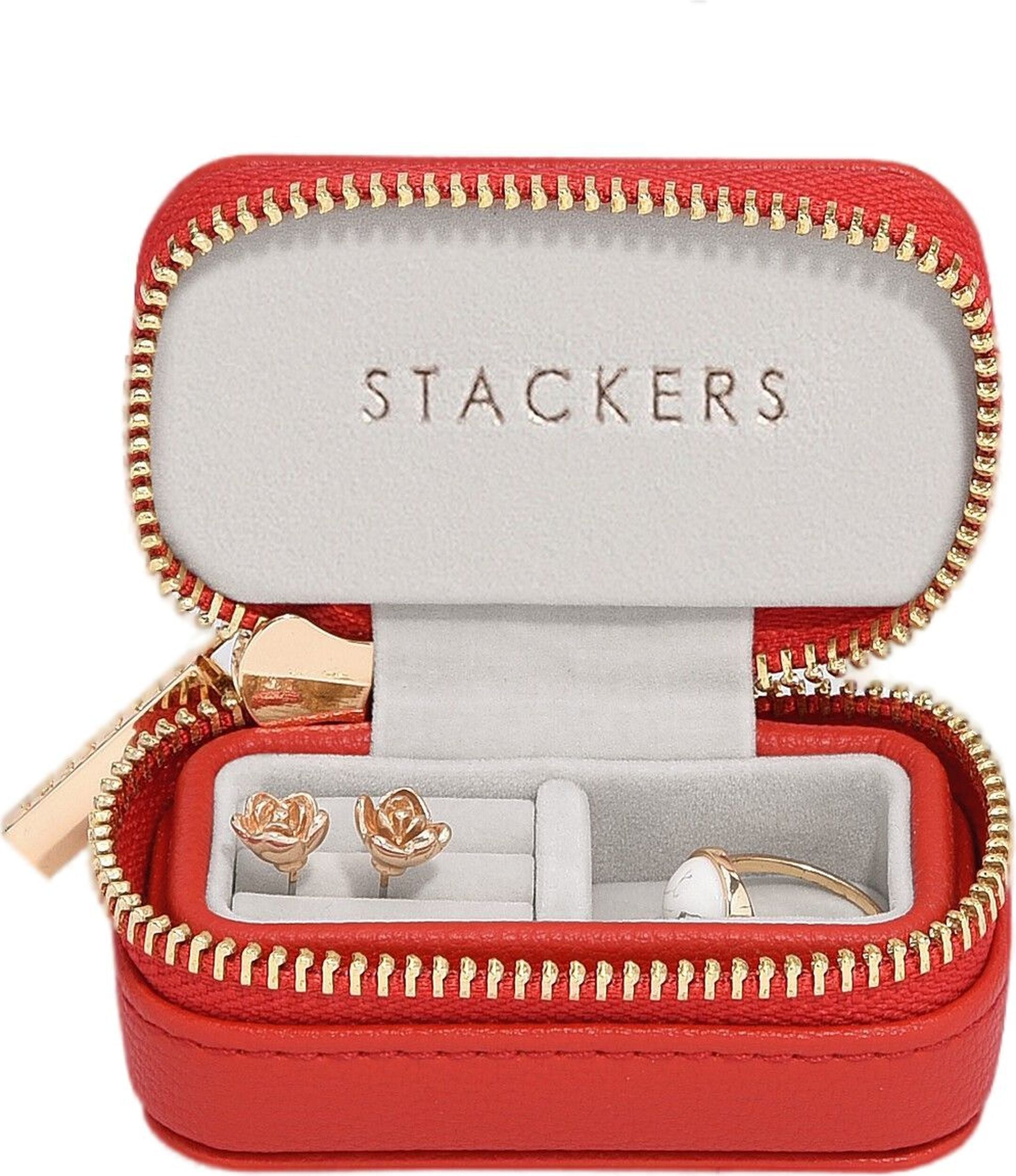 Stackers Travel Schmuck-Reisekästchen petite rot