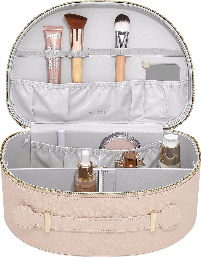 Stackers Trousse de Toilette avec poignée, rose clair, Set 2 pièces