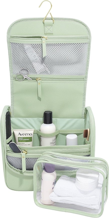 Stackers Trousse de Toilette de Voyage à suspendre, vert sauge