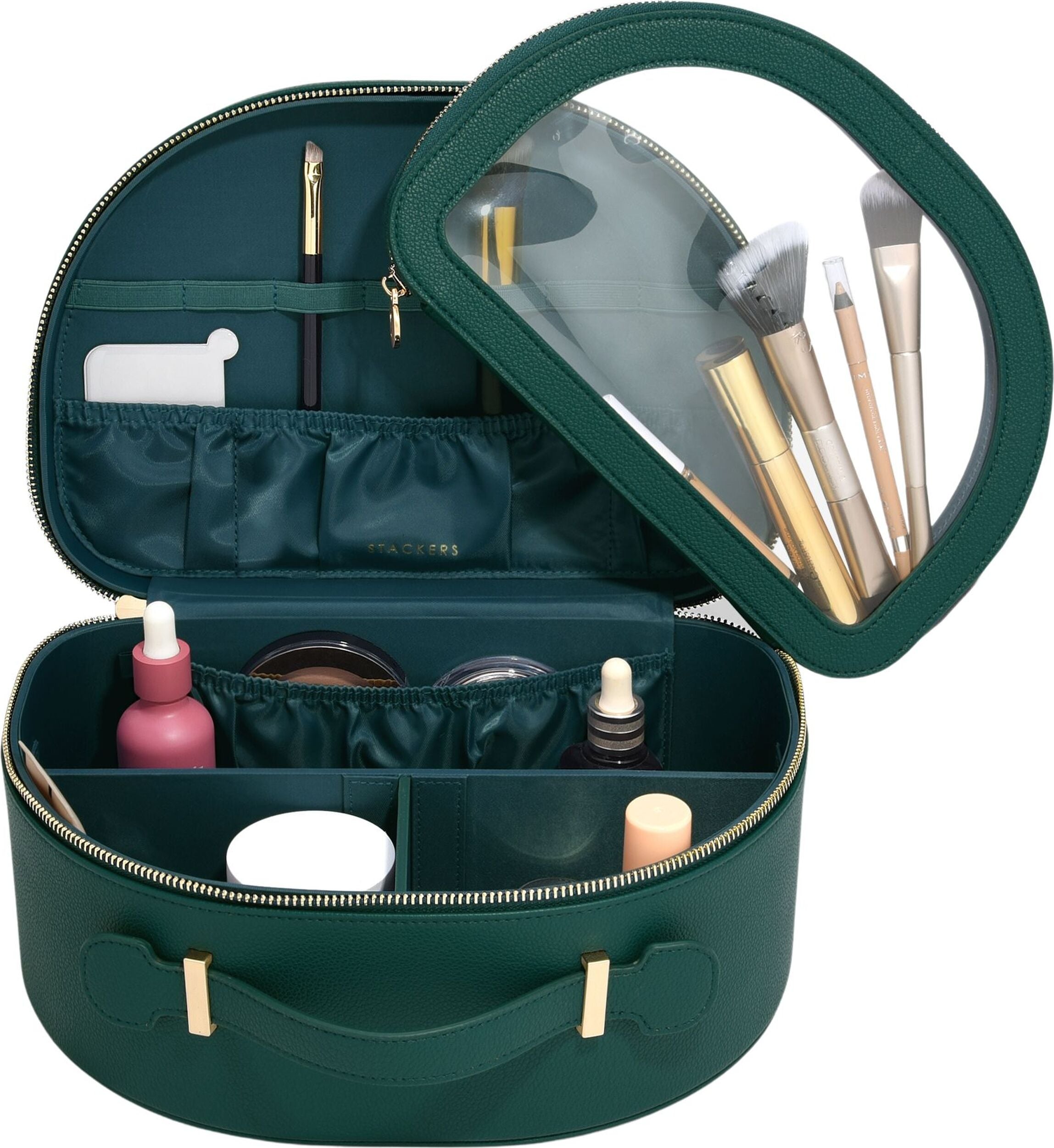 Stackers Vanity Kosmetiktasche Waldgrün