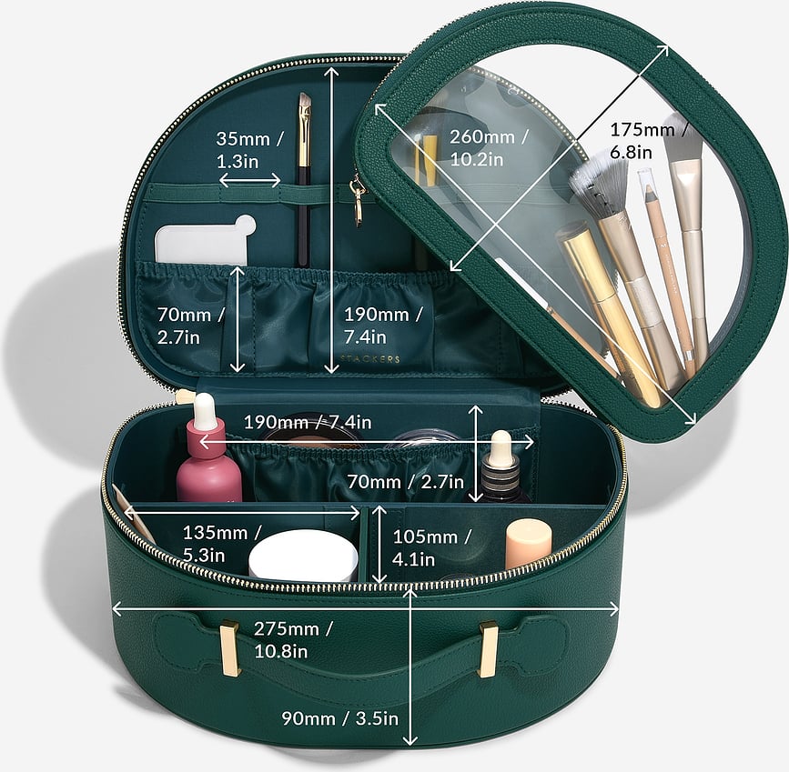 Stackers Vanity Trousse de Toilette, bordeaux