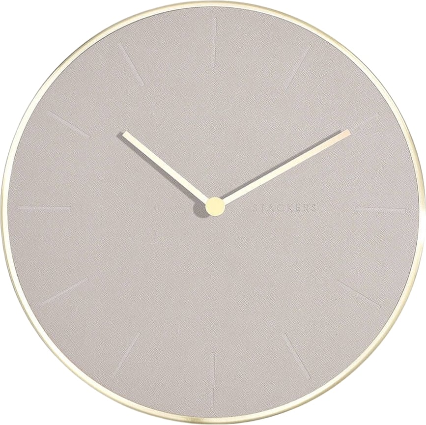 Stackers Wall clock 40 cm taupe
