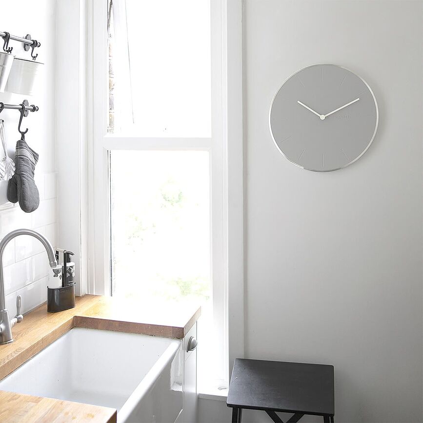 Stackers Wall clock 40 cm white