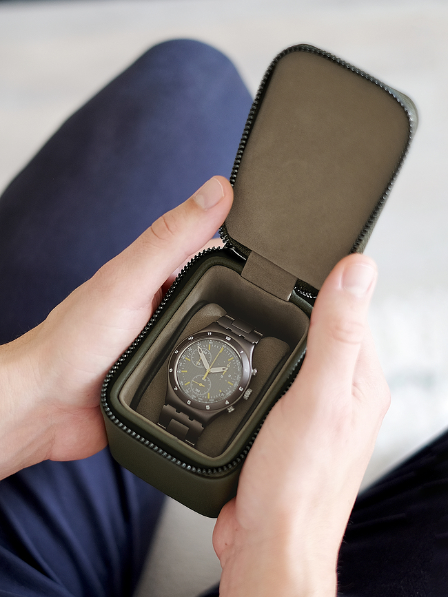 Stackers Watch box navy blue