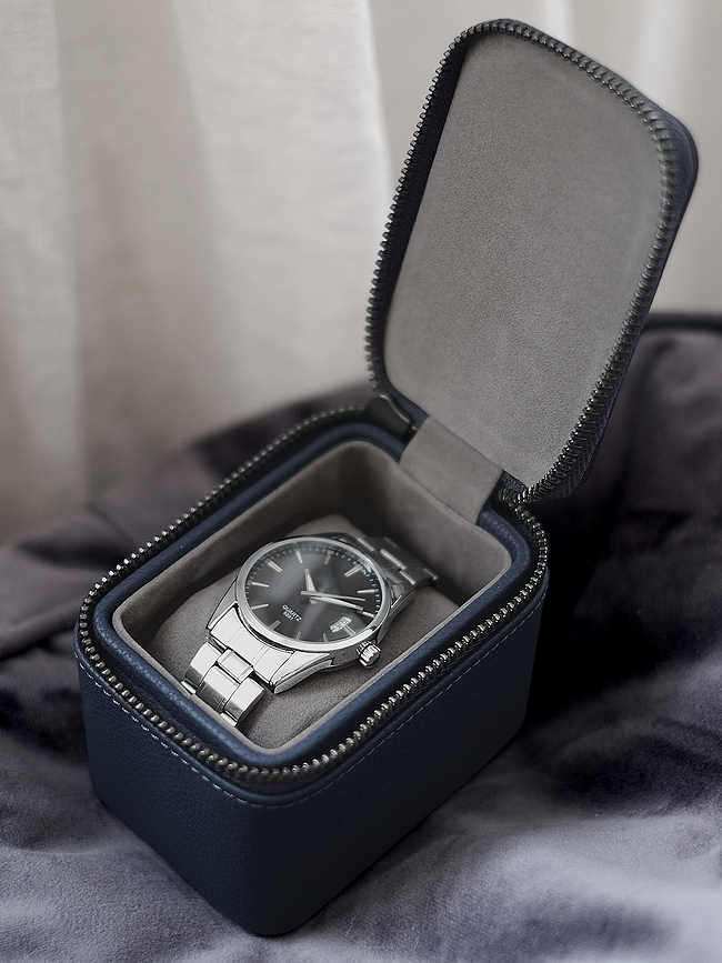 Stackers Watch box navy blue