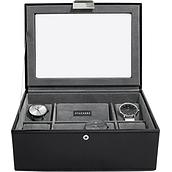 Stackers Watch case black with a glass cover