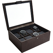 Stackers Watch case eight-chamber brown
