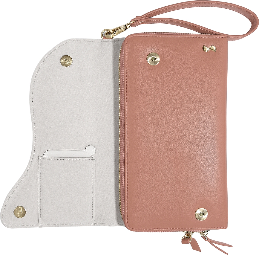 Stackers Wave Boîte à Bijoux de voyage, crème-pêche