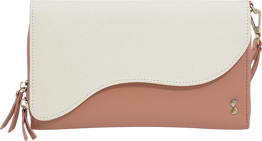 Stackers Wave Boîte à Bijoux de voyage, crème-pêche