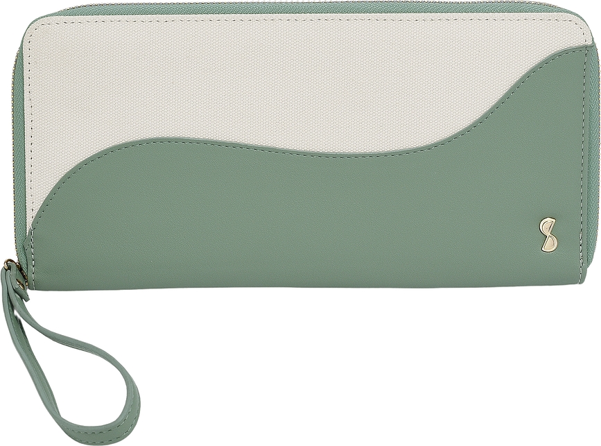 Stackers Wave Etui za putovnicu i kartice kremasto zeleno