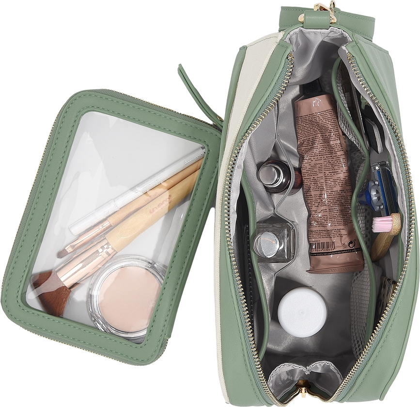 Stackers Wave Trousse de Toilette avec miroir, crème et pêche