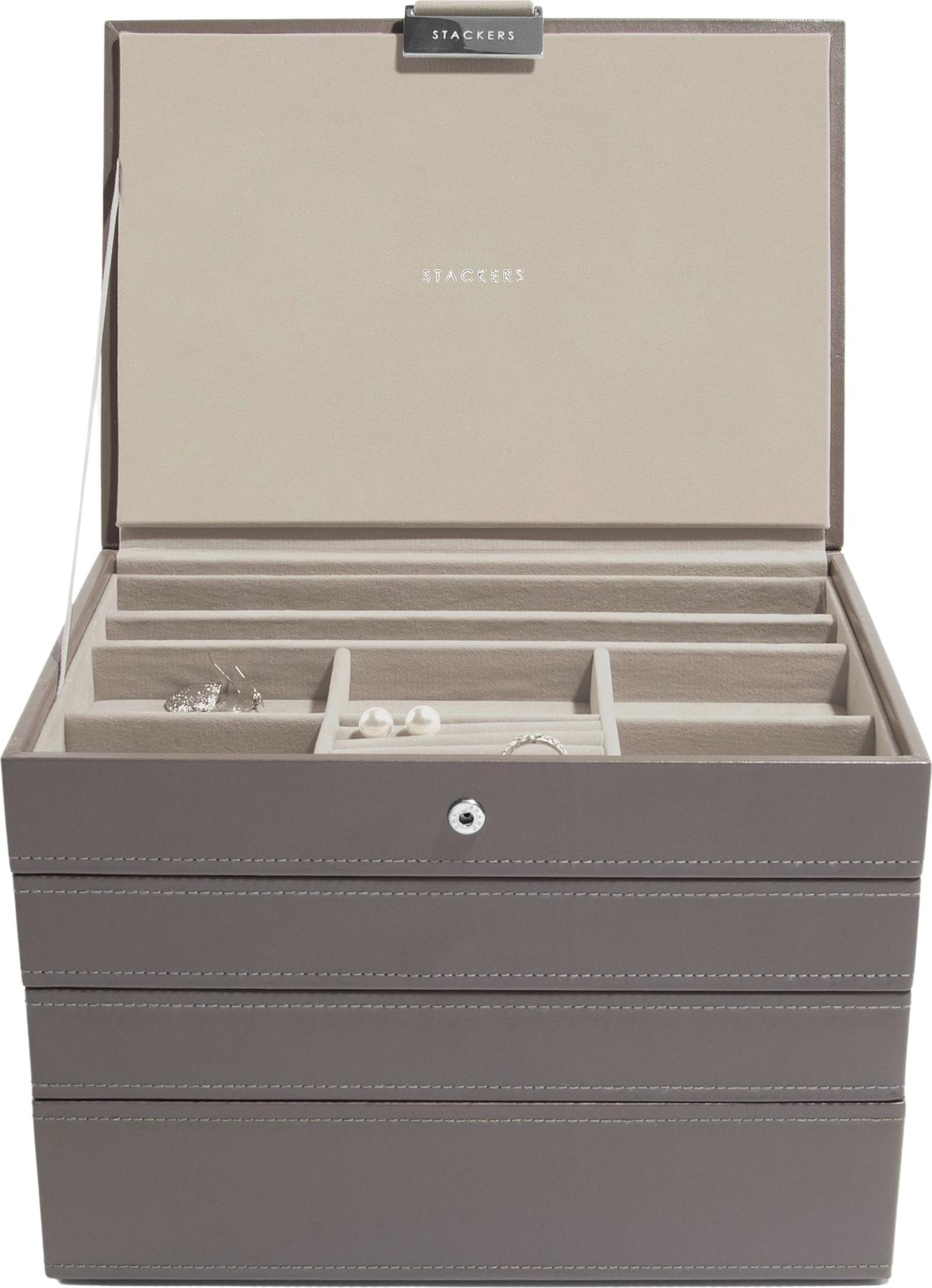 Szkatułka na biżuterię Stackers poczwórna classic brązowa