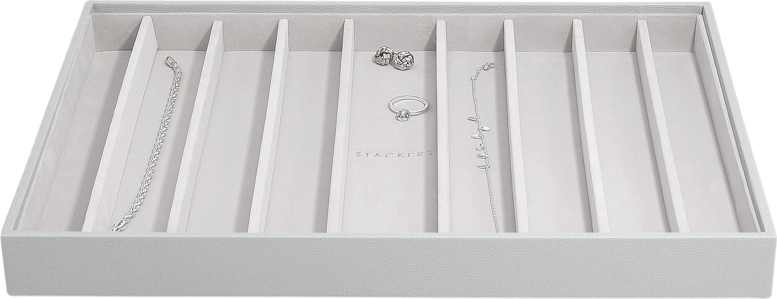Szkatułka na naszyjniki Stackers 9 komorowa supersize kamienna szarość