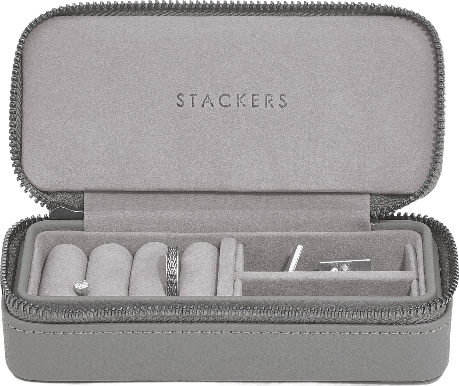 Travel Medium Stackers Schmuck-Reisekästchen dunkelgrau