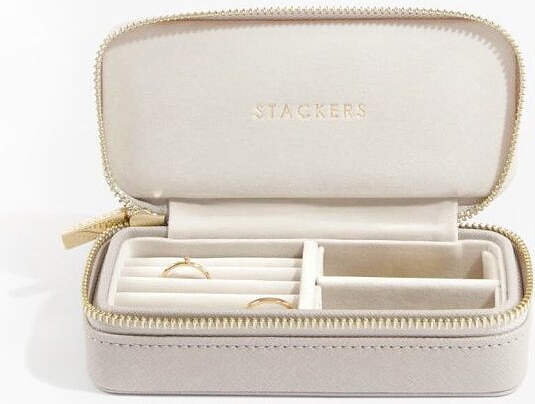 Travel Medium Stackers Schmuck-Reisekästchen taupe