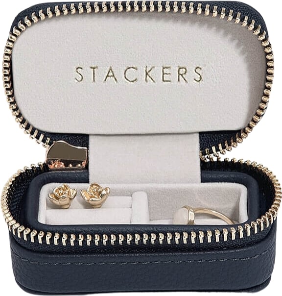Travel Mini Stackers Schmuck-Reisekästchen marineblau