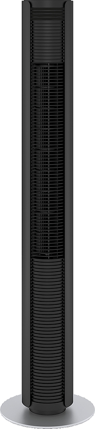 Peter II Stolpni ventilator, črn