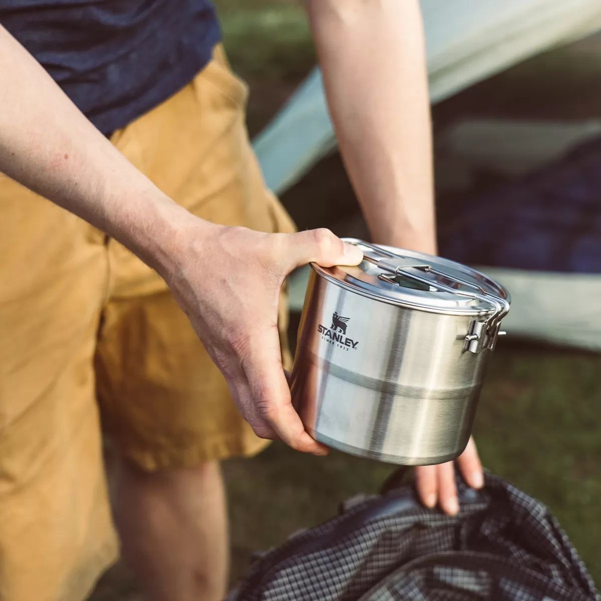 Stanley Adventure Stainless Steel Camping Cook Set For Two 1.0L