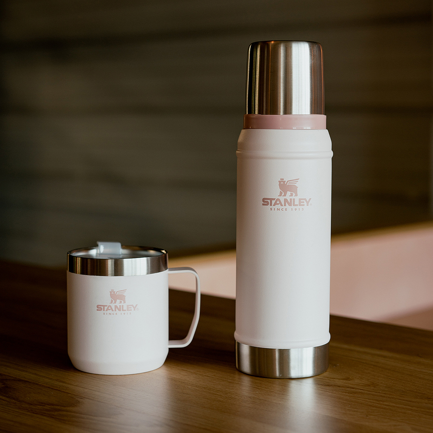 Classic Termo Skodelica, 350 ml, svetlo roza, s pokrovom