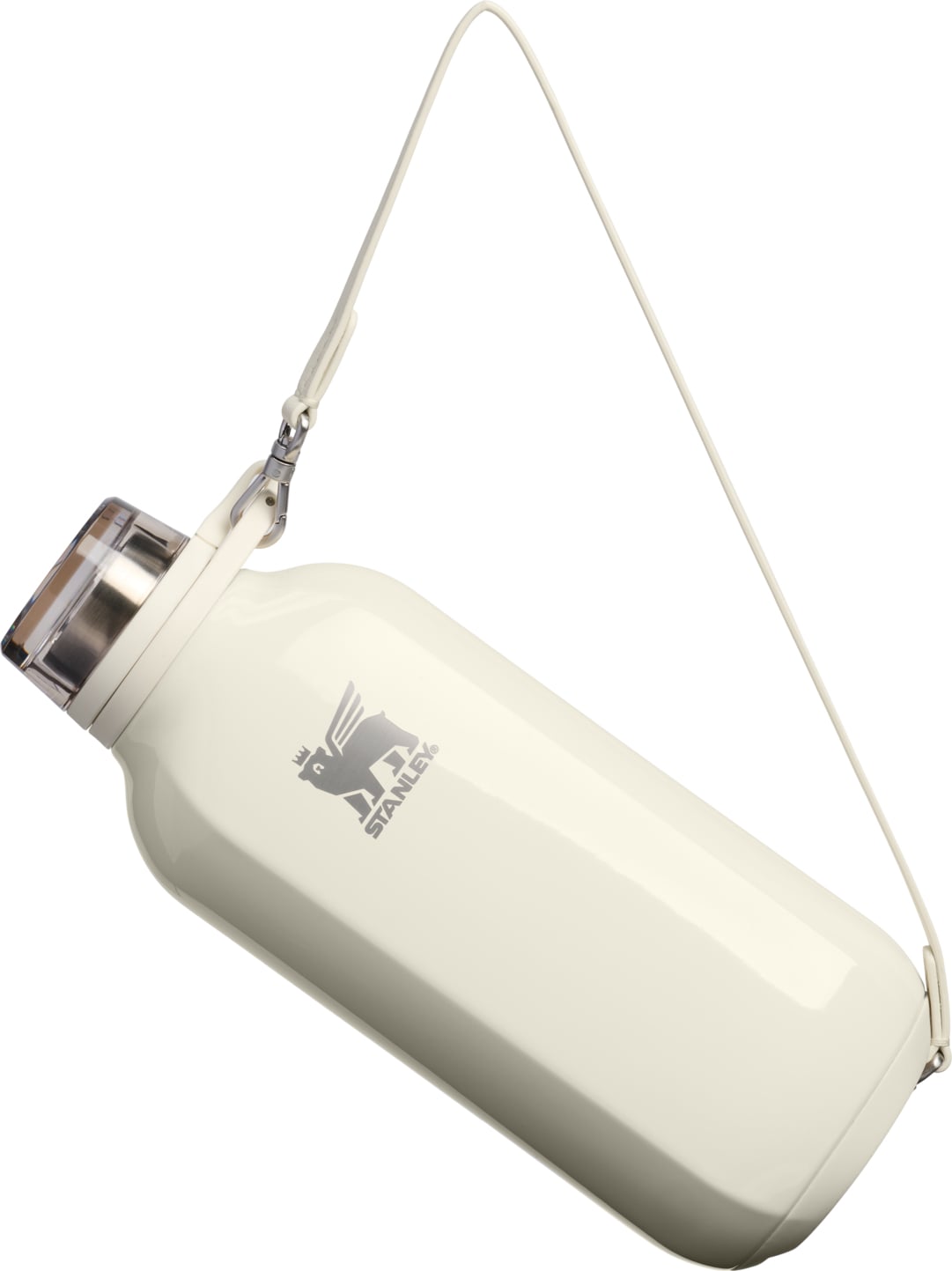 Clutch Trinkflasche mit abnehmbarem Griff 470 ml, Cream Gloss