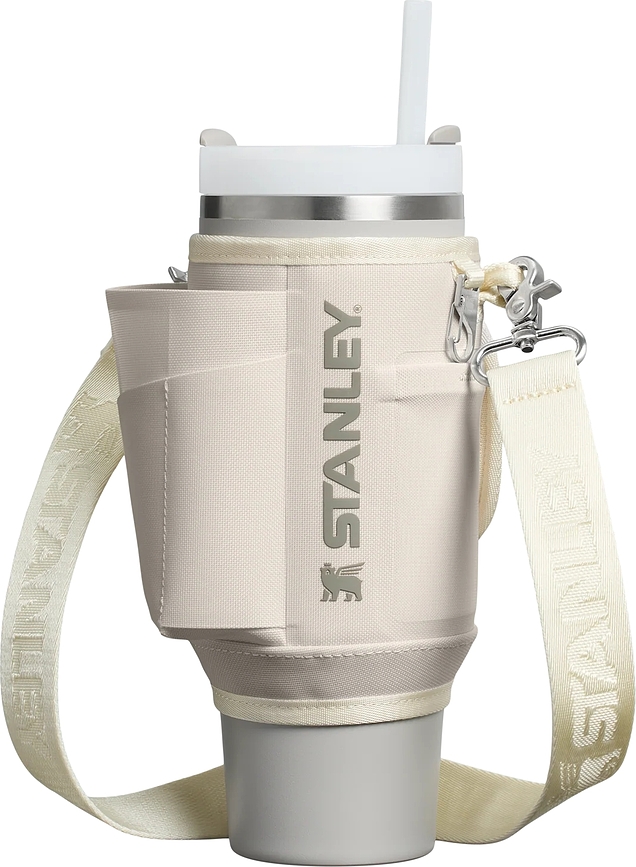 Custodia per bicchiere termico Quencher 890 ml, color crema