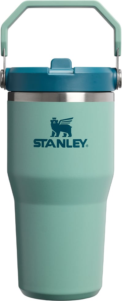 Iceflow 2.0 Thermobecher mit Griff und Strohhalm, Spring Green, 590 ml