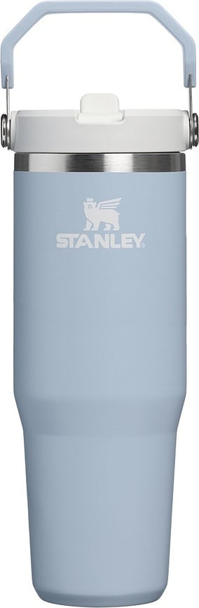 IceFlow termisk mugg med handtag och sugrör Blue Dream Stone 890 ml