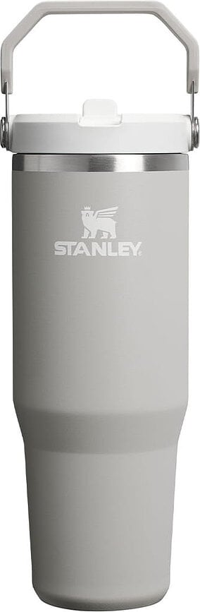 IceFlow Thermal Mug with Handle and Straw, Ash, 890 ml