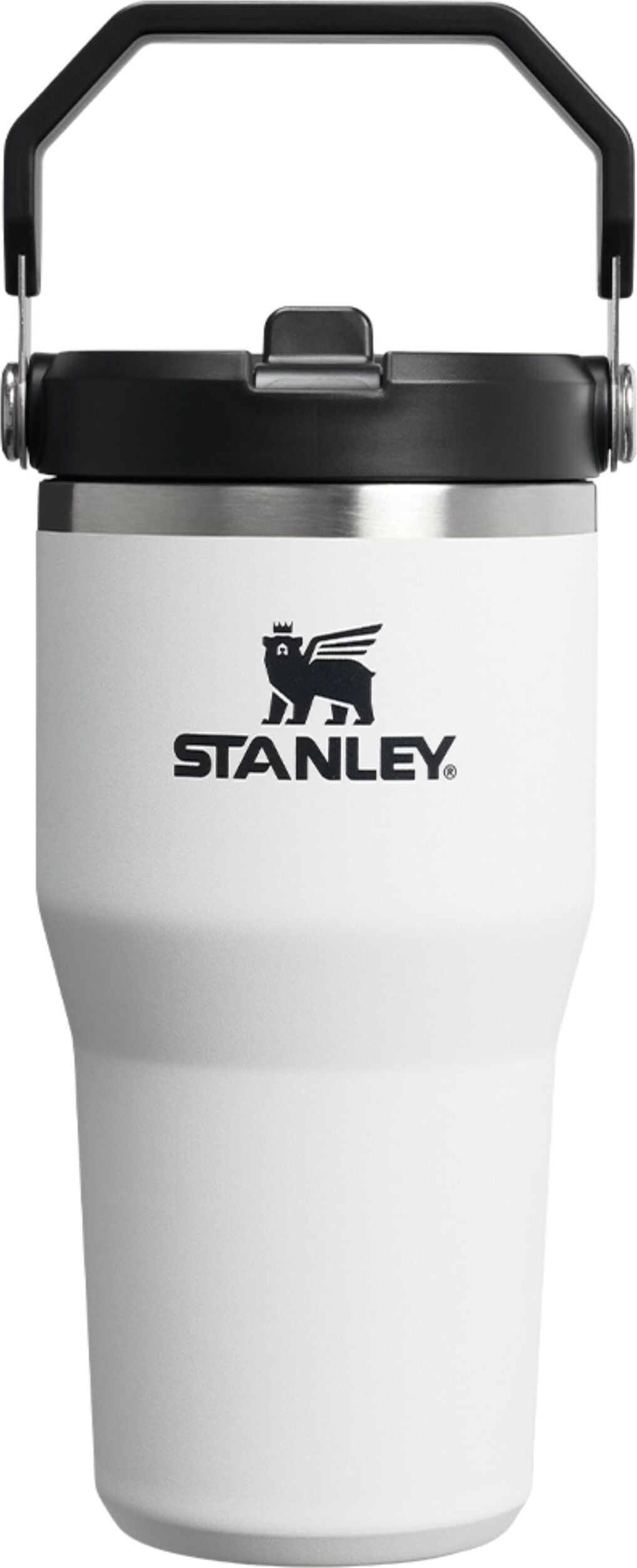IceFlow Thermobecher mit Griff und Strohhalm, Chalk, 590 ml