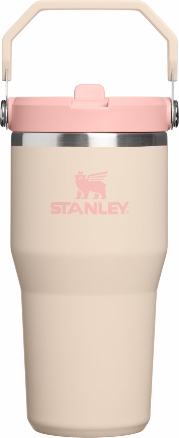 IceFlow Thermobecher mit Griff und Strohhalm Champagne 590 ml