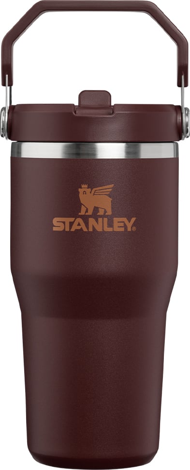 IceFlow Thermobecher mit Griff und Strohhalm Coffee 590 ml