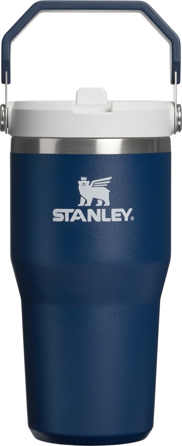 IceFlow Thermobecher mit Griff und Strohhalm Dark Navy 590 ml