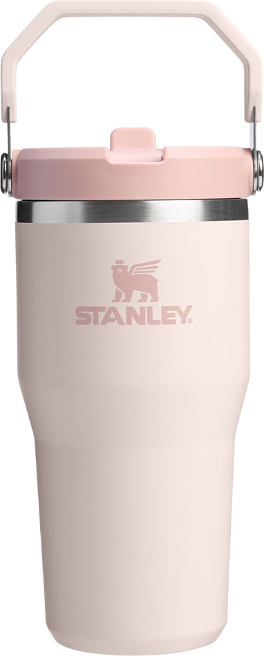 IceFlow Thermobecher mit Griff und Strohhalm Rose Quartz 590 ml