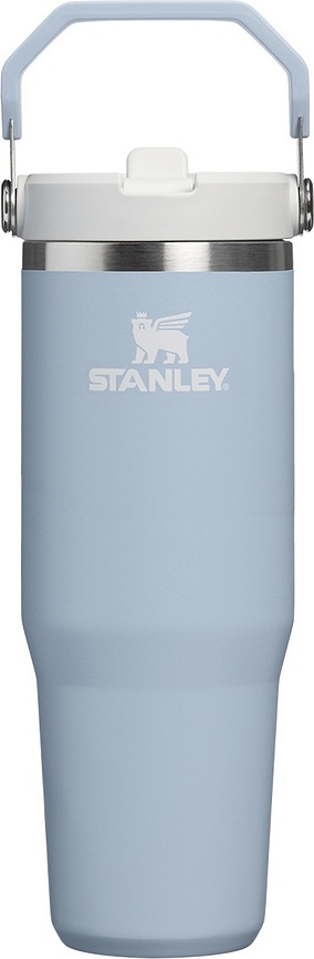Mug isotherme IceFlow Blue Dream Stone avec anse et paille 890 ml