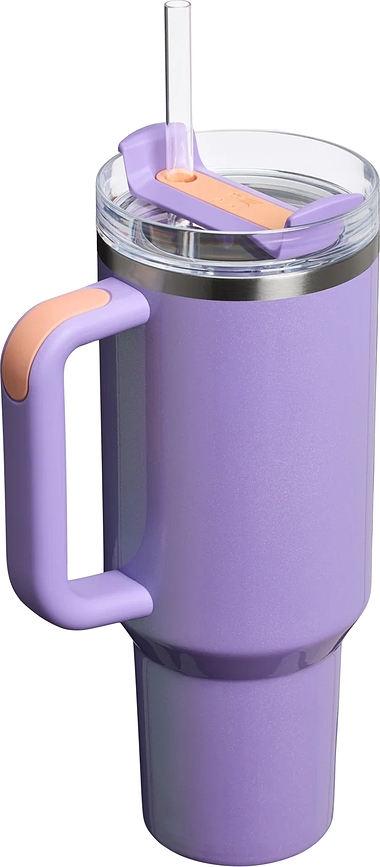 Quencher H2.0 Flowstate Tumbler isotherme avec paille, 890 ml, Periwinkle Shimmer