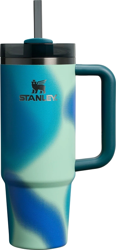 Quencher H2.0 Flowstate Termosmugg med sugrör 890 ml, Coastal Teal Motion